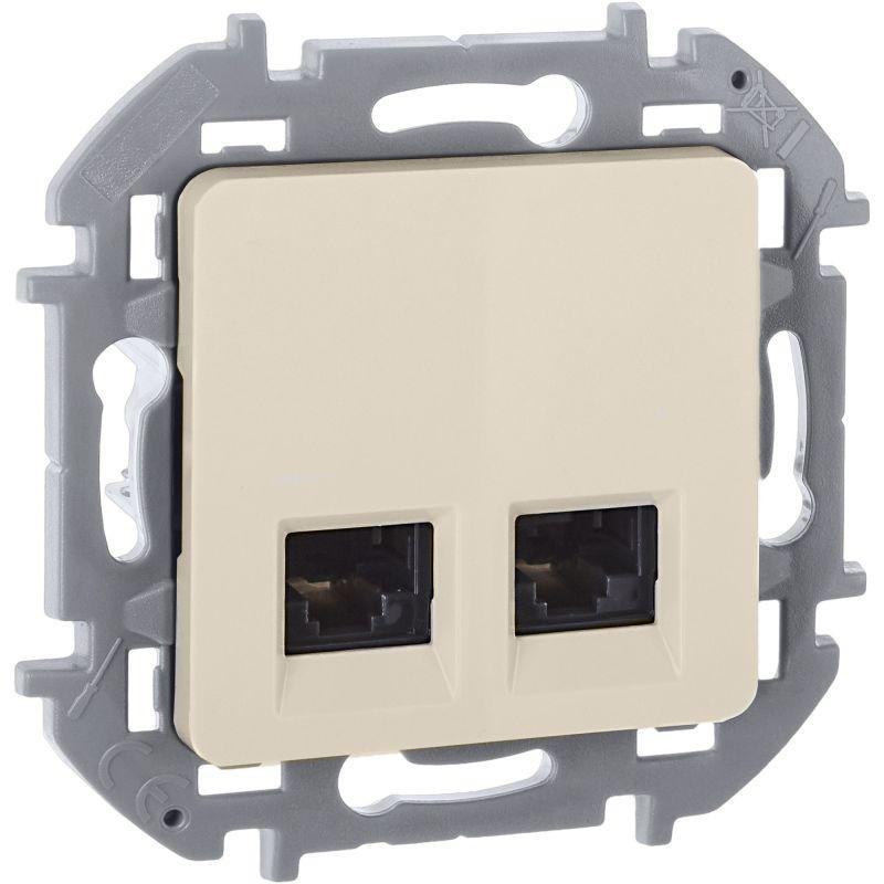 розетка компьютерная 2-м inspiria rj45 кат.5e utp сл. кость iek 673836 от BTSprom.by