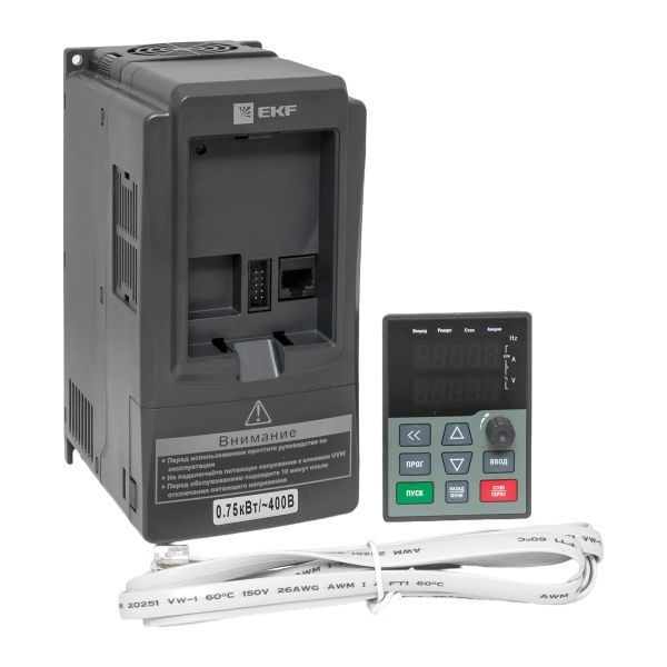  Преобразователь частоты 0.75/1.5кВт 3х400В VECTOR-100 PROxima EKF VT100-0R7-3B фото в каталоге от BTSprom.by