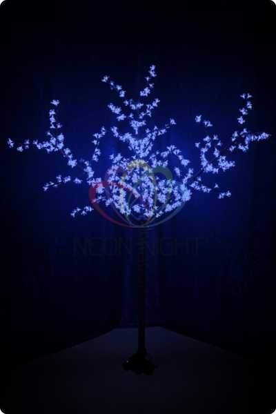 светодиодное дерево "сакура", высота 2,4 м, диаметр кроны 1,72м, синие диоды, ip 44, понижающий трансформатор в комплекте, neon-night от BTSprom.by