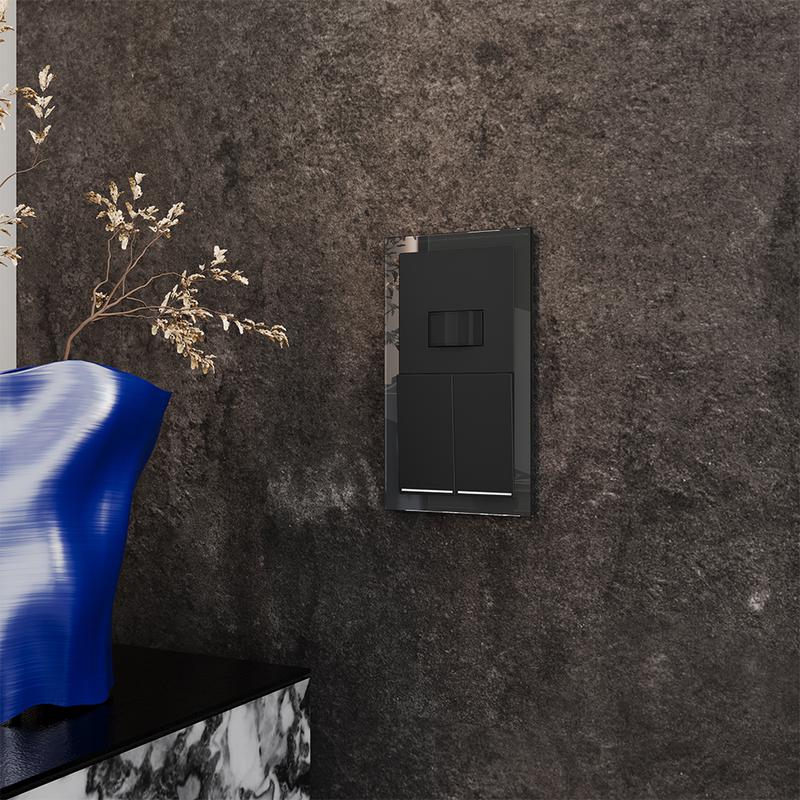  Выключатель 2-кл. СП S70 10А с подсветкой механизм черн. матов. Voltum VLS020208 фото в каталоге от BTSprom.by