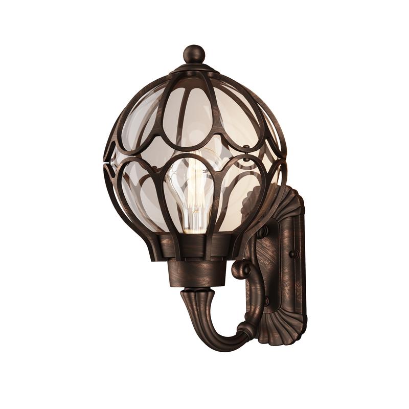 светильник via 1х60вт e27 ip44 бра настен. maytoni o024wl-01g от BTSprom.by