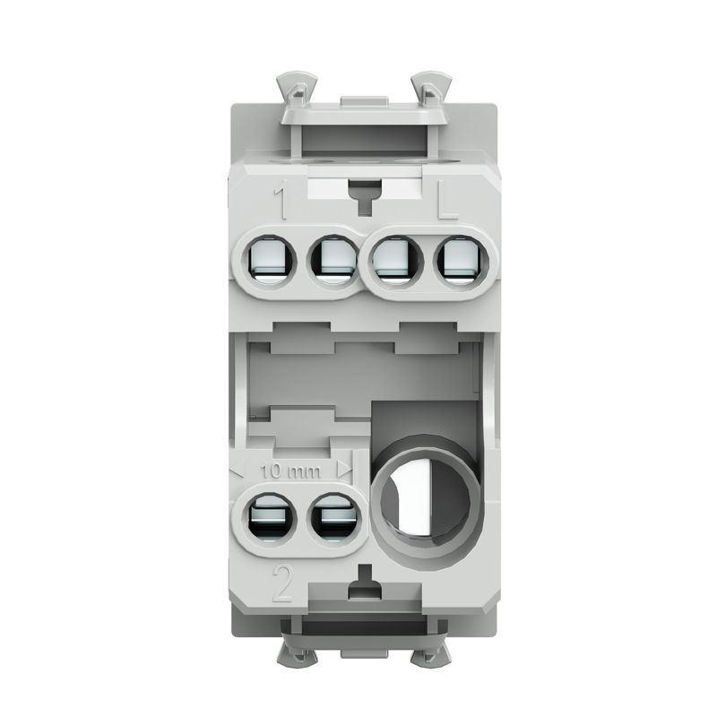  Переключатель модульный 1-кл. 1мод. Avanti "Закаленная сталь" 16А сер. DKC 4404111 фото в каталоге от BTSprom.by