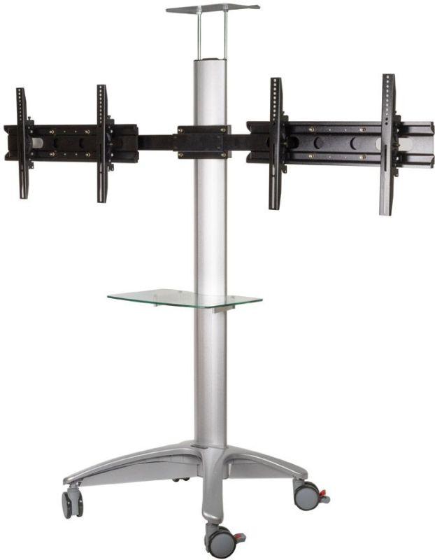 подставка для телевизора media pt-stand-15 26-55дюйм макс.120кг напольная наклон серебр. arm media 1431124 от BTSprom.by