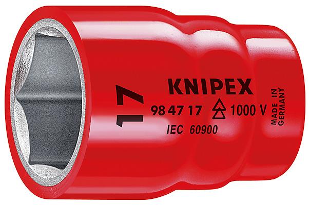 головка торцевая vde 1000в dr 1/2дюйм шестигранная 22мм диэлектрическая knipex kn-984722 от BTSprom.by