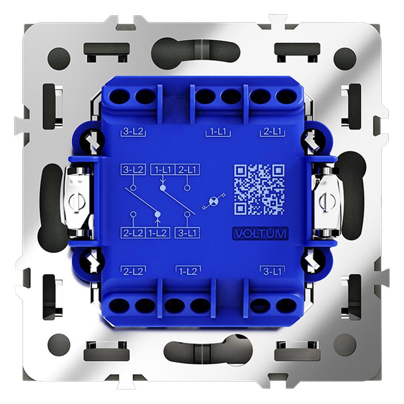  Переключатель проходной 2-кл. СП S70 10А с подсветкой механизм титан Voltum VLS020406 фото в каталоге от BTSprom.by