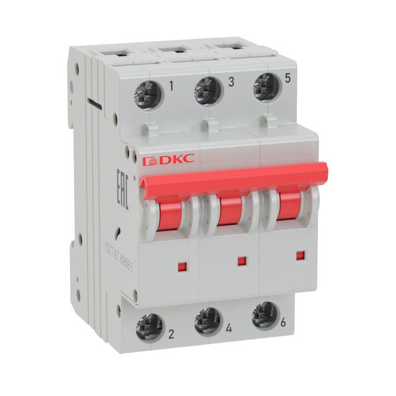 выключатель автоматический модульный 3п d 16а 6ка md63 yon md63-3d16-6 от BTSprom.by