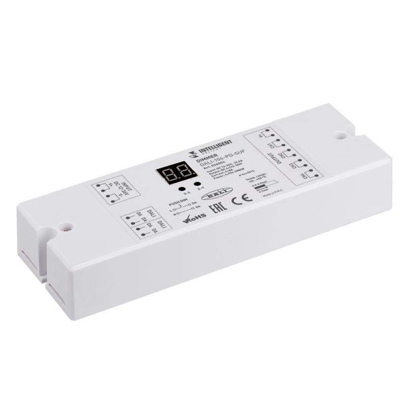 диммер dali-104-pd-suf (12-36в 4х8а) (ip20 пластик) intelligent arlight 026504 от BTSprom.by
