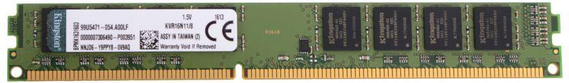 память оперативная kvr16n11/8wp 8gb 1600mhz ddr3 non-ecc cl11 dimm (select regions only) kingston 1000619873 от BTSprom.by