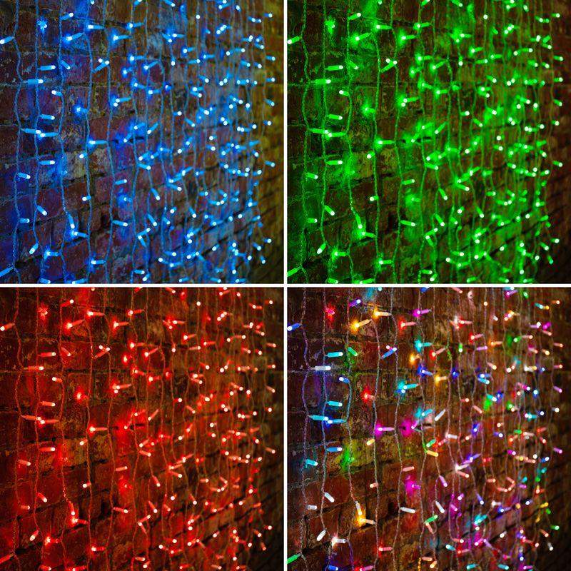 Гирлянда светодиодная "Светодиодный Дождь" 2х1.5м 300LED мультиколор RGB 30Вт 230В IP65 провод прозр. (свечение с динамикой при приобретении контроллера) Neon-Night 245-309 фото в каталоге от BTSprom.by  Гирлянда светодиодная "Светодиодный Дождь" 2х1.5м 300LED мультиколор RGB 30Вт 230В IP65 провод прозр. (свечение с динамикой при приобретении контроллера) Neon-Night 245-309 фото в каталоге от BTSprom.by