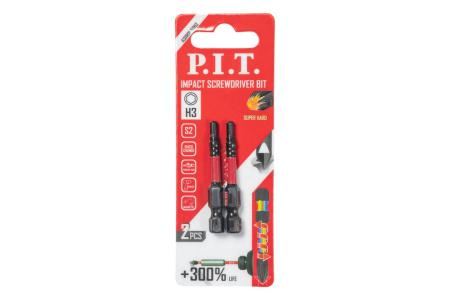 бита ударная магнитная h3х50мм impact торсионная зона (уп.2шт) p.i.t. asdr01-50h3 от BTSprom.by