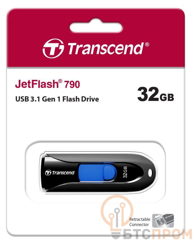 Флеш-накопитель TS32GJF790K 32GB JetFlash 790 (Black/blue) USB 3.0 Transcend 1000501746 фото в каталоге от BTSprom.by  Флеш-накопитель TS32GJF790K 32GB JetFlash 790 (Black/blue) USB 3.0 Transcend 1000501746 фото в каталоге от BTSprom.by