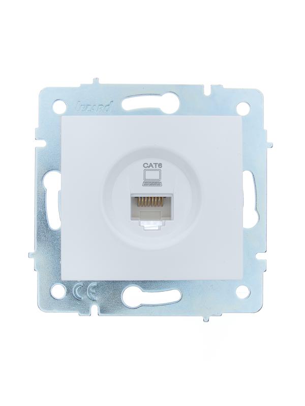 розетка компьютерная 1-м сп asti ip20 rj45 механизм cat 6e бел. lezard 7081-0288-140 от BTSprom.by