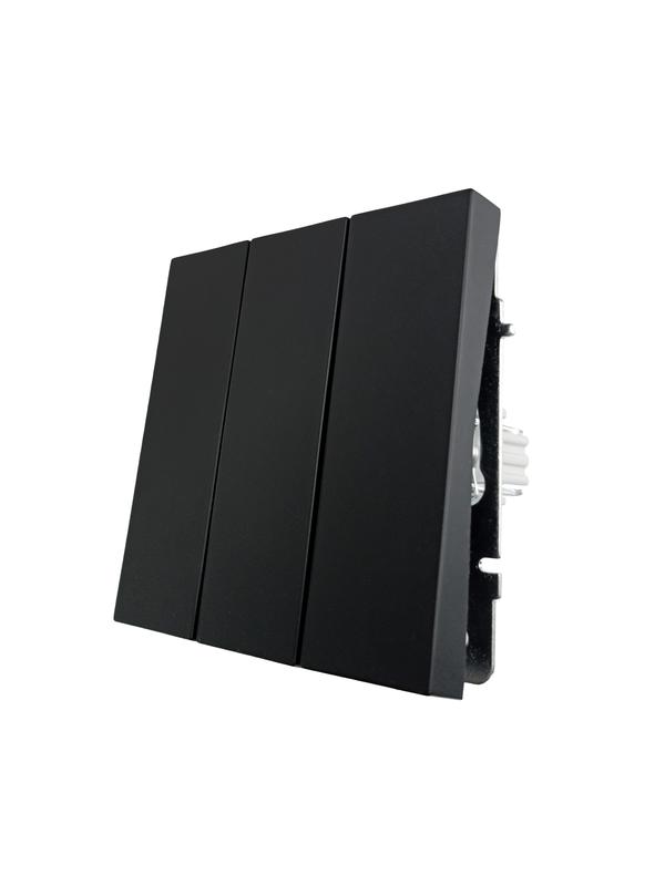  Выключатель 3-кл. СП ZIMA IP20 10А безвинт. зажим черн. бархат LEZARD 704-4288-109QC фото в каталоге от BTSprom.by