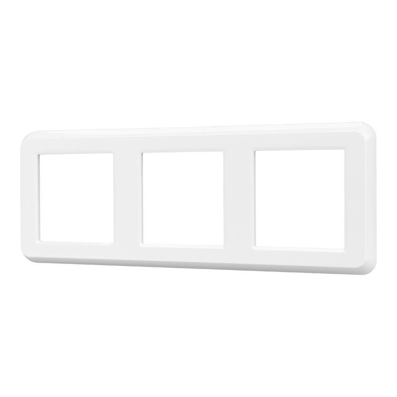 рамка пластиковая frm-versa-pl-3-wh arlight 043782 от BTSprom.by