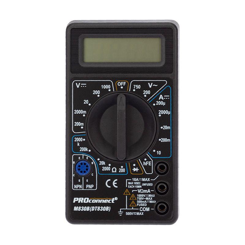 Мультиметр портативный M830B (DT830B) PROCONNECT 13-3011 фото в каталоге от BTSprom.by  Мультиметр портативный M830B (DT830B) PROCONNECT 13-3011 фото в каталоге от BTSprom.by