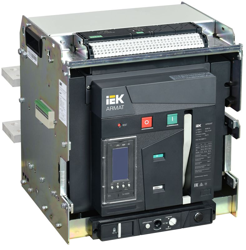 выключатель автоматический воздушный 3п f 4000а 100ка tt выдвижн. с комплектом аксессуаров armat iek ar-acb-3vf-100-4000a-ttcf от BTSprom.by