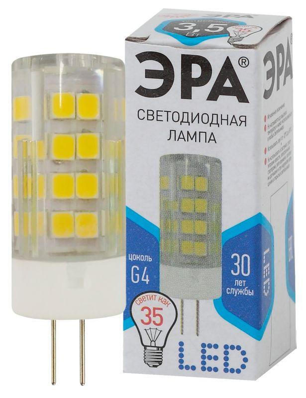 лампа светодиодная jc-3.5w-220v-corn ceramics-840-g4 280лм эра б0027856 от BTSprom.by