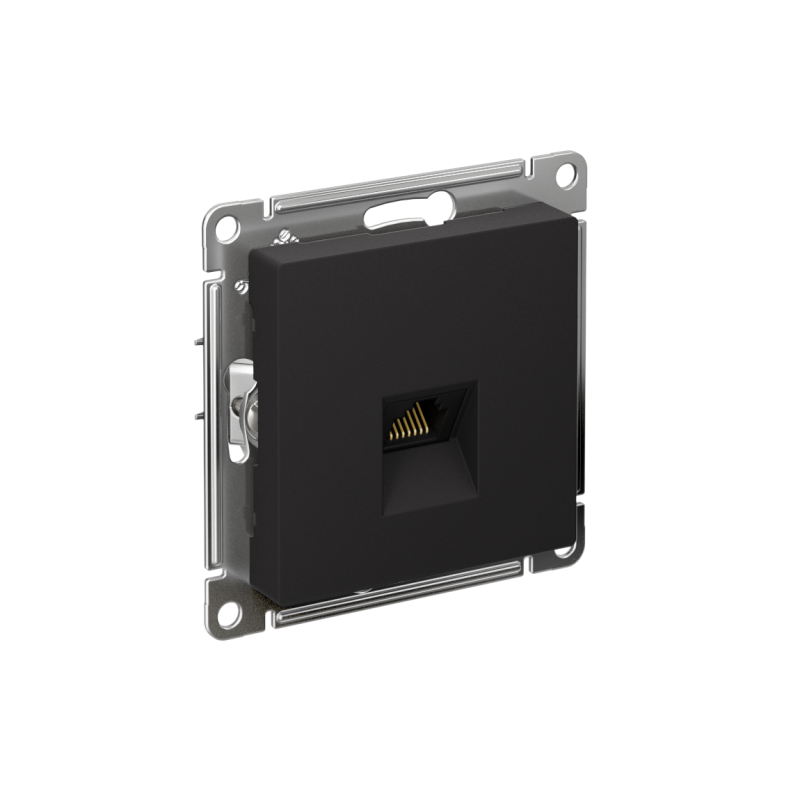 розетка компьютерная 1-м atlasdesign rj45 кат.5e механизм карбон se atn001083 от BTSprom.by