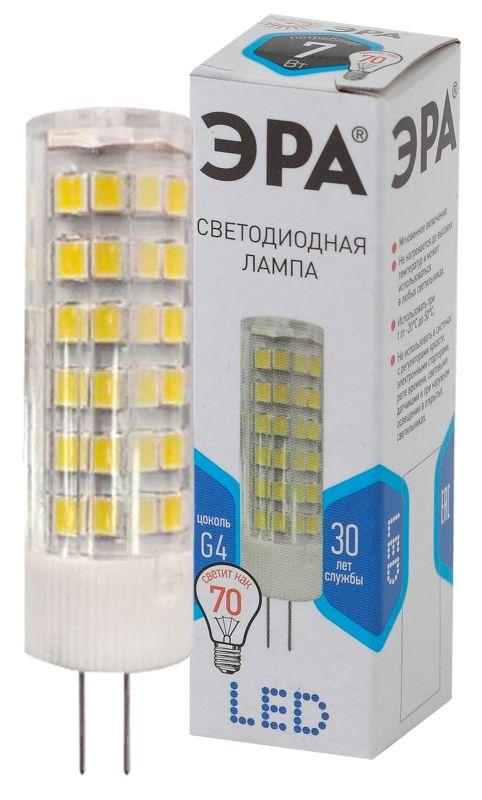 лампа светодиодная jc-7w-220v-corn ceramics-840-g4 560лм эра б0027860 от BTSprom.by