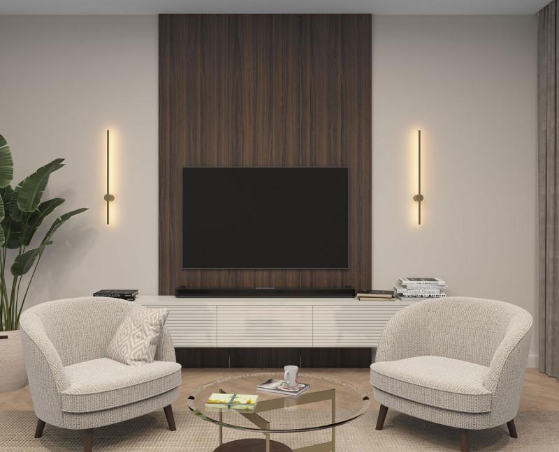  Бра 7Вт 3000К IP20 800мм матов. зол. DENKIRS 712868 фото в каталоге от BTSprom.by