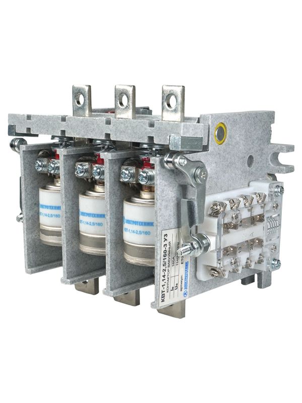 контактор вакуумный квт-1.14-2.5/160-3 у3 3п кат. 220в 4но+3нз ip00 без реле электротехник et002623 от BTSprom.by