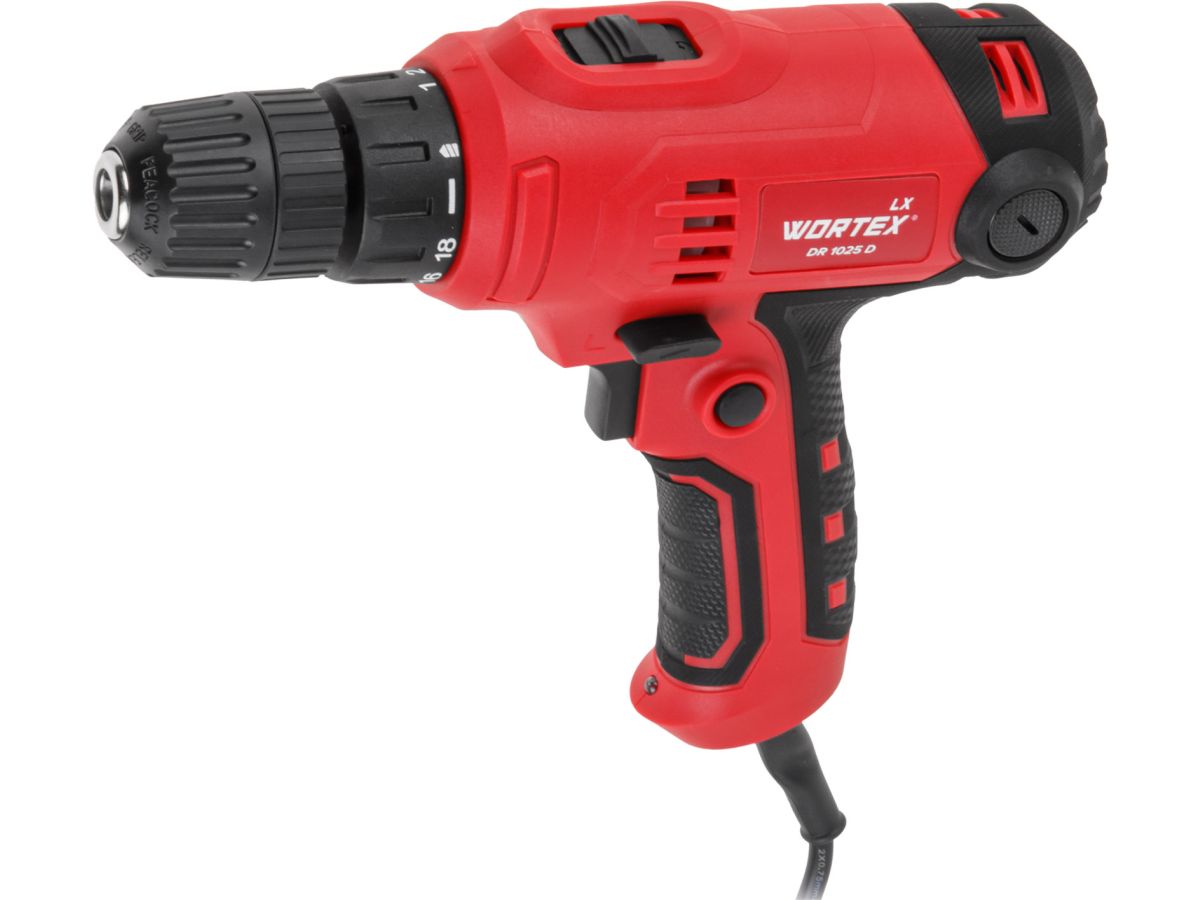 дрель-шуруповерт wortex lx dr 1025 d в кор. 400 вт, 30 нм, 2 скор., бзп 0.8-10 мм, 4 м шнур (400 вт, 30 нм, бзп 0.8-10 мм, 4 м шнур) 1335878 от BTSprom.by