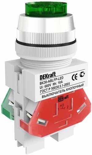 выключатель кнопочный led ablfp вк-30 d30мм 220в зел. dekraft 25047dek от BTSprom.by выключатель кнопочный led ablfp вк-30 d30мм 220в зел. dekraft 25047dek от BTSprom.by
