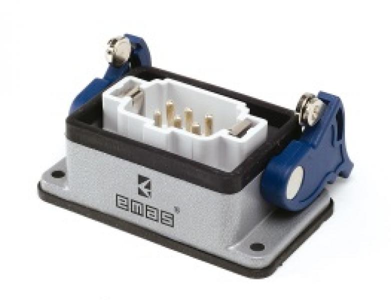 вилка 2-фиксатора для панели 6 полюсов 16а emas ebm06fm42 от BTSprom.by