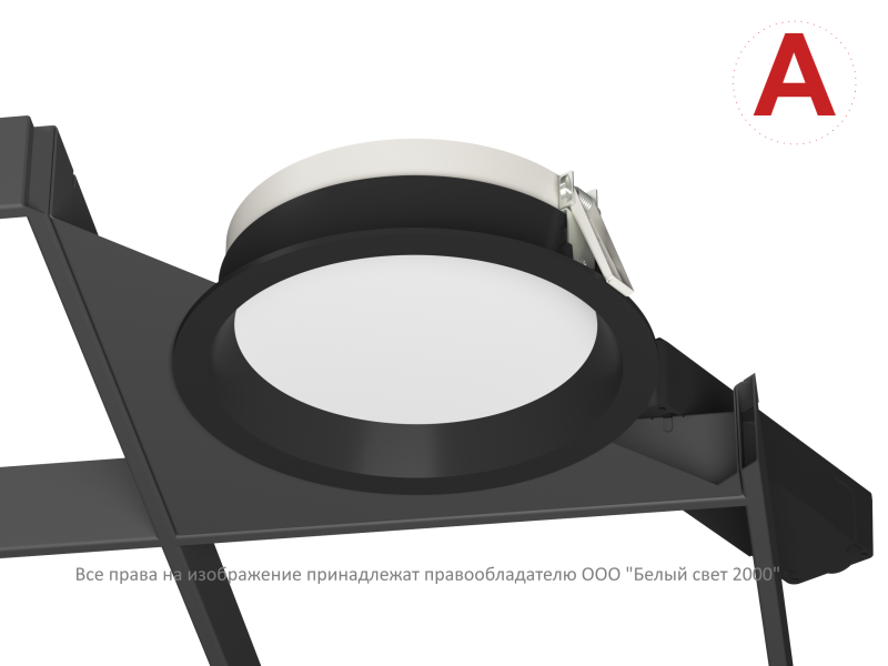  Светильник аварийный BS-DL-10-L2-LED V04 Black 3000К Белый Свет a30246 фото в каталоге от BTSprom.by