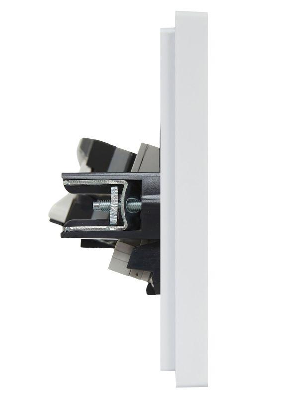  Розетка 2-м RJ11+RJ45 кат.5E FORTE&PIANO FP235 бел. IEK FP-KT20-O-1-K01 фото в каталоге от BTSprom.by