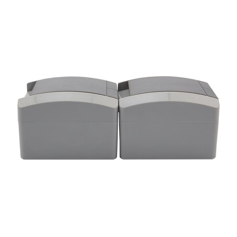  Блок ОП 2 розетки вертик. INDUSTRIAL с заземл. IP54 сер. Kranz KR-78-0615 фото в каталоге от BTSprom.by