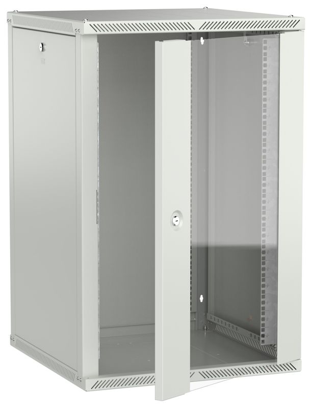 шкаф linea w 2.0 18u 600х600мм дверь стеклян. сер. itk lwr3-18u66-gf-2 от BTSprom.by
