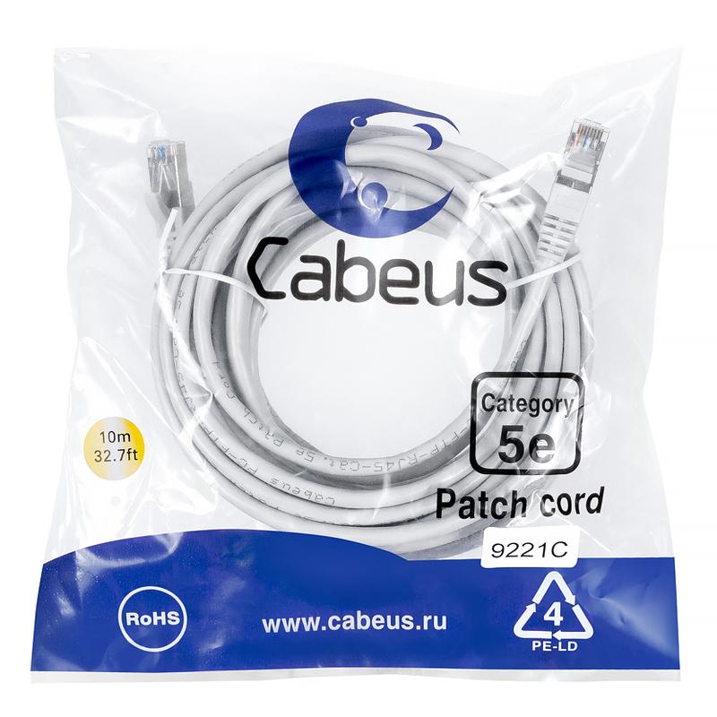патч-корд f/utp кат.5e pc-ftp-rj45-cat.5e-20m-lszh 2xrj45/8p8c экранир. lszh 20м сер. cabeus 9249c от BTSprom.by