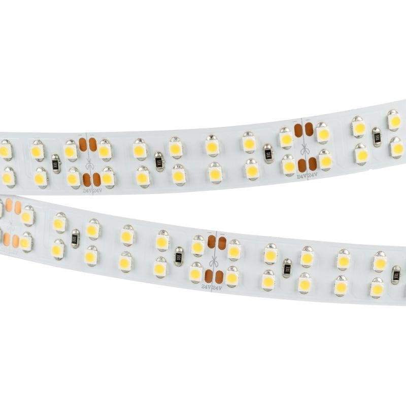 лента светодиодная rt 2-5000 24v warm 2700к 2х2(3528 1200 led lux) 19.2вт/м ip20 (уп.5м) arlight 008770(b) от BTSprom.by