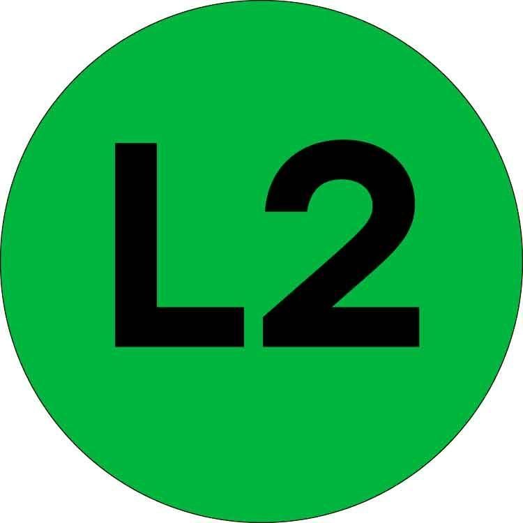 наклейка "l2" d20мм proxima ekf an-2-15-1 от BTSprom.by