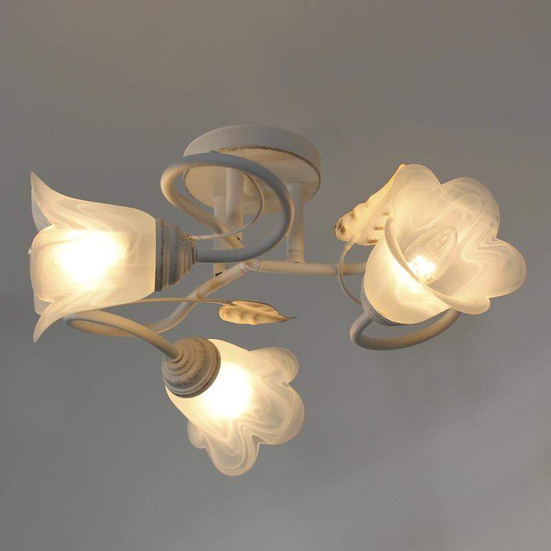  Светильник "Бонни" 131 (плафон 3316) НПБ 01-3х60-205 Е14 ИУ бел. зол. Элетех 1005404781 фото в каталоге от BTSprom.by