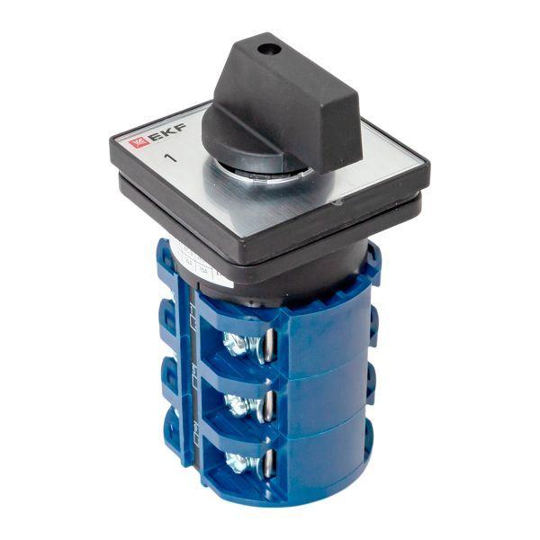  Переключатель кулачковый ПК-1-43 3п 63А "1-0-2" IP65 EKF pk-1-43-63-65 фото в каталоге от BTSprom.by