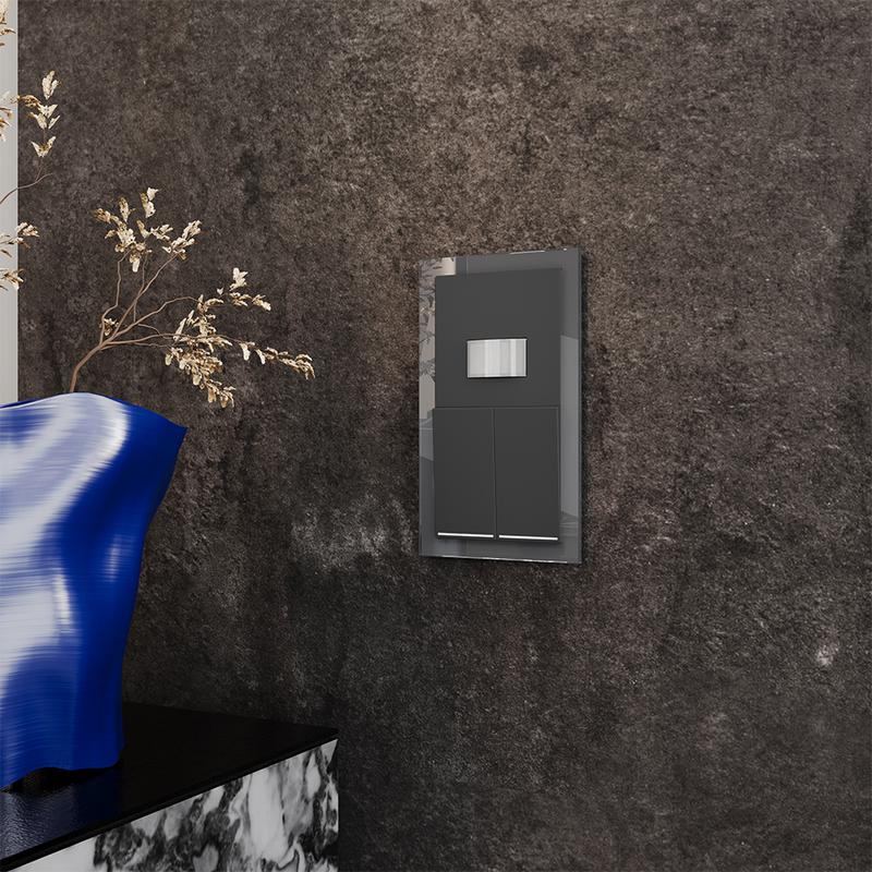  Рамка 2-м S70 стеклян. графит Voltum VLS110207 фото в каталоге от BTSprom.by