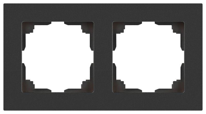 рамка 2-м сп accent 6-502-07 графит intro б0063773 от BTSprom.by