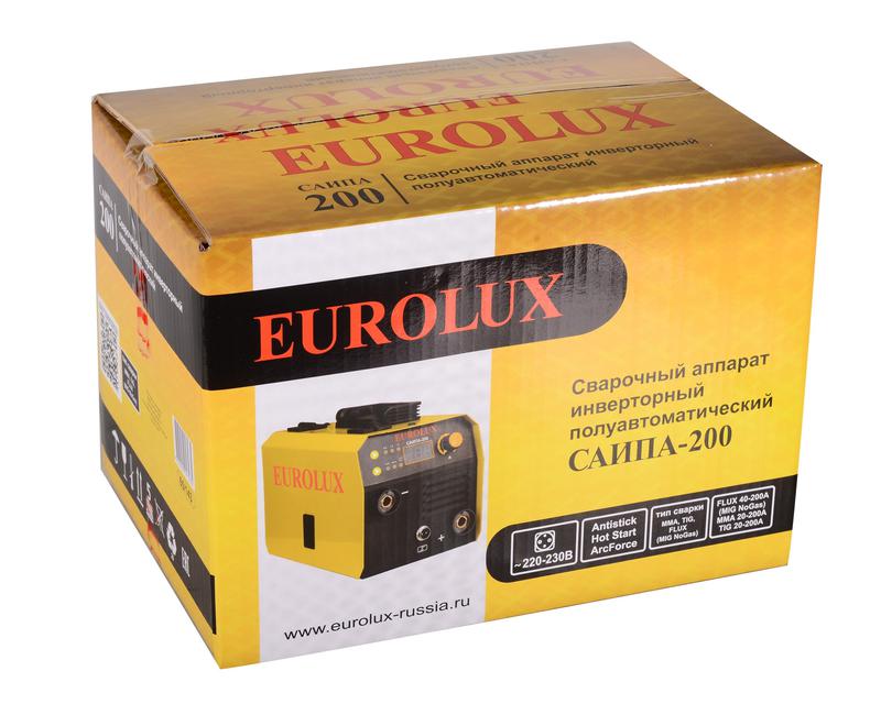  Инвертор сварочный полуавтомат. САИПА-200 EUROLUX 65/143 фото в каталоге от BTSprom.by
