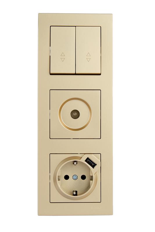  Рамка 3-м VESNA вертикал. без вставки зол. LEZARD 742-3600-153 фото в каталоге от BTSprom.by