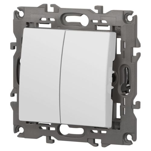  Переключатель 2-кл. СП Elegance 14-1106-01 10А IP20 250В 10AX механизм бел. Эра Б0034243 фото в каталоге от BTSprom.by