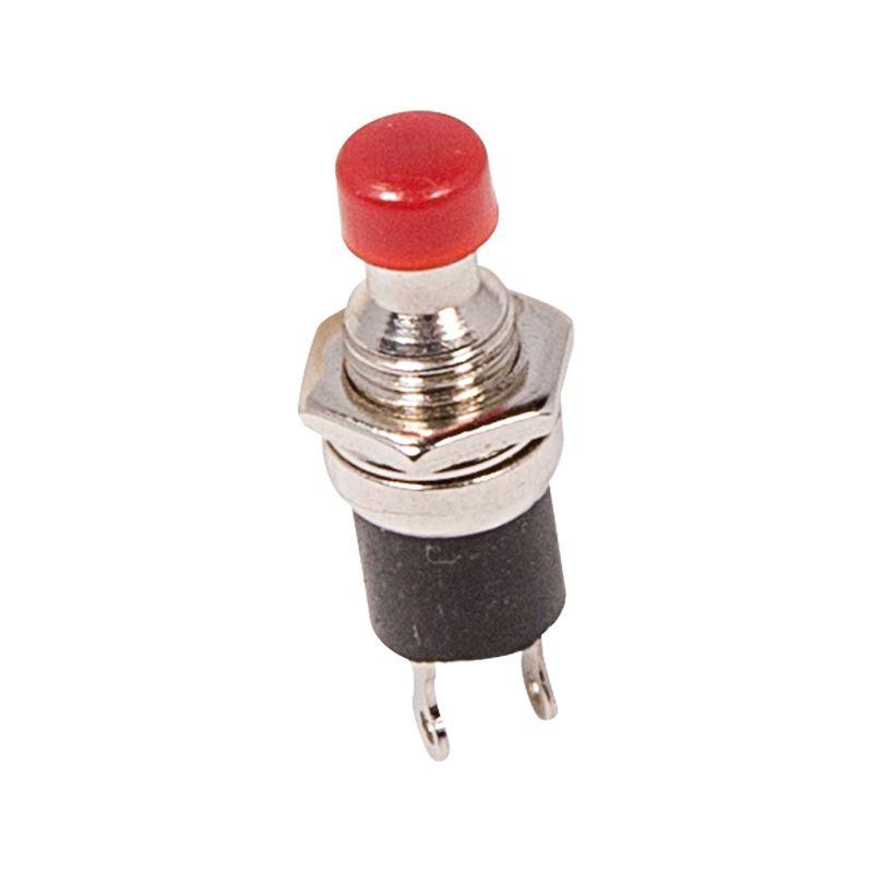 выключатель-кнопка металл 220в 2а (2с) off-(on) d7.2 красн. micro (rwd-301 pbs-10b) rexant 36-3310 от BTSprom.by