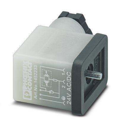 модуль штекерный sacc-vb-3con-m16/bi-1l-sv 24v для электромагнит. клапана phoenix contact 1452233 от BTSprom.by