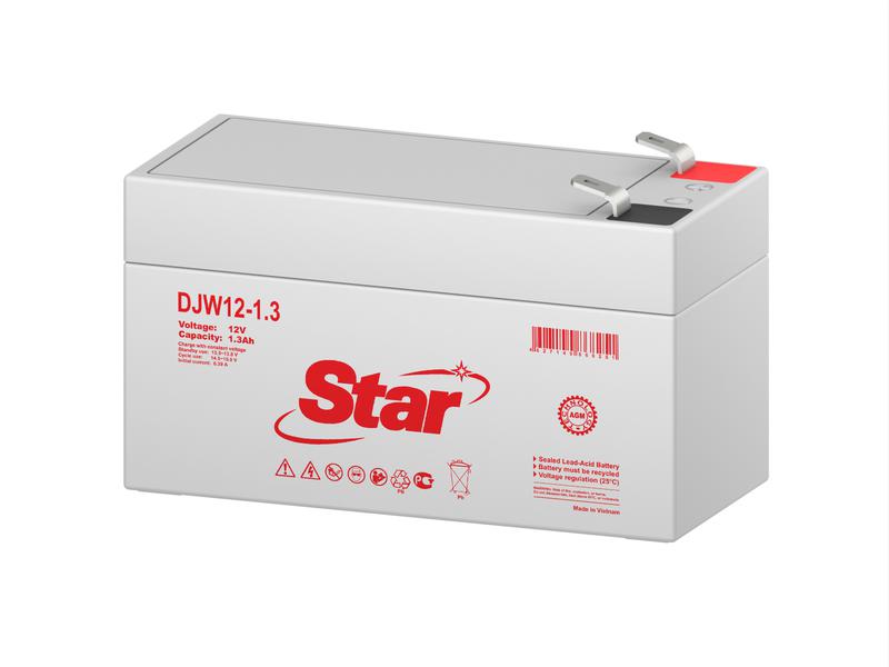 аккумулятор 12в 1.3а.ч star djw12-1.3 от BTSprom.by