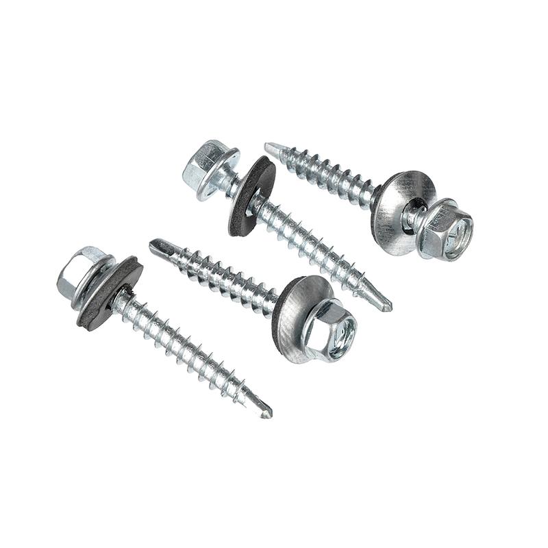 саморез кровельный 5.5х32 с буром оцинк. (коробка) (уп.5кг) tech-krep/zitar 144786 от BTSprom.by