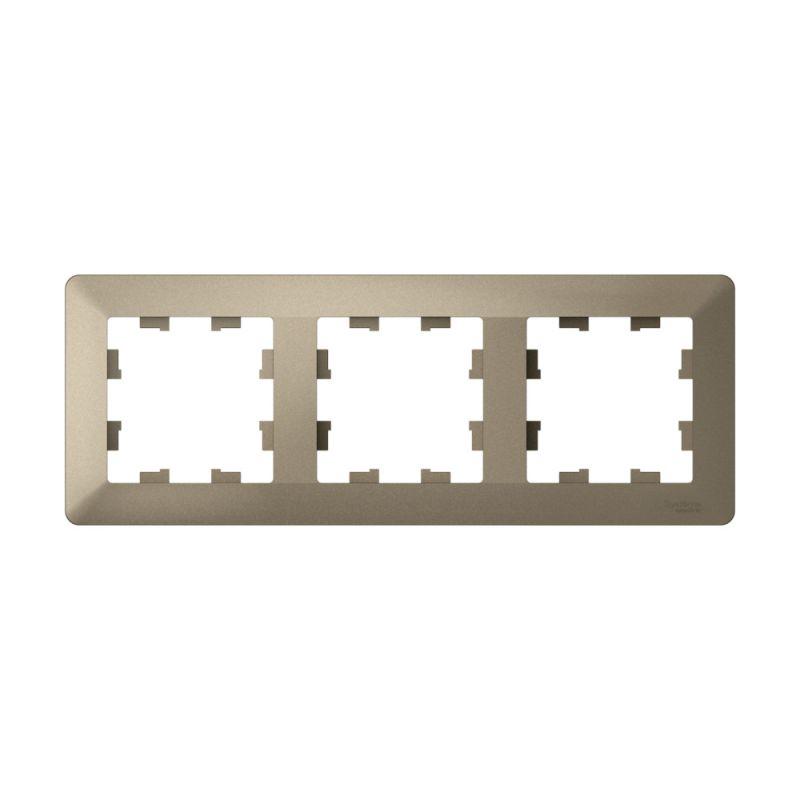 Рамка 3-м AtlasDesign Air шампань/дым. черн. SE ATN220503 фото в каталоге от BTSprom.by  Рамка 3-м AtlasDesign Air шампань/дым. черн. SE ATN220503 фото в каталоге от BTSprom.by