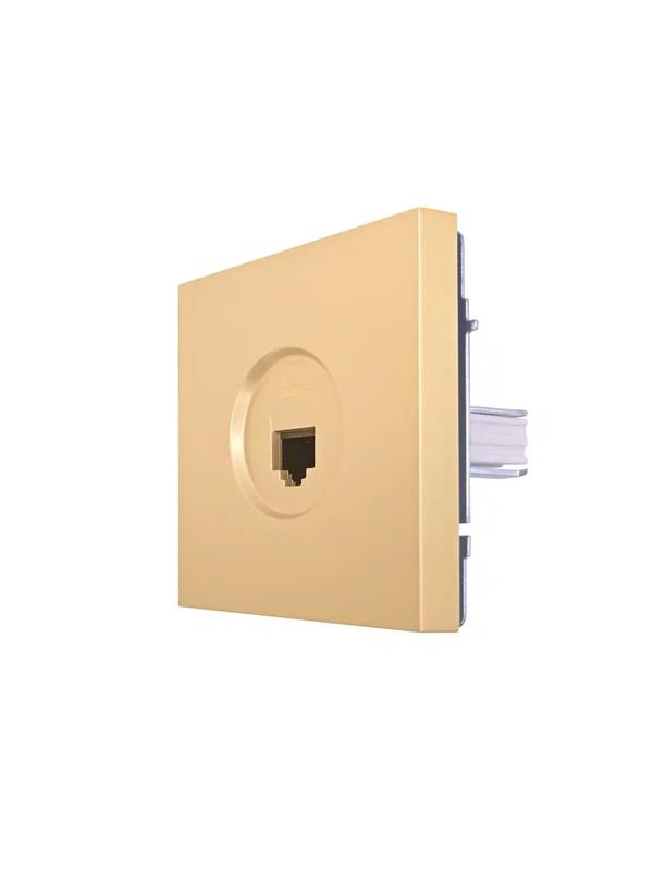  Розетка компьютерная 1-мест. СП ZIMA IP20 зол. LEZARD 704-3688-139 фото в каталоге от BTSprom.by