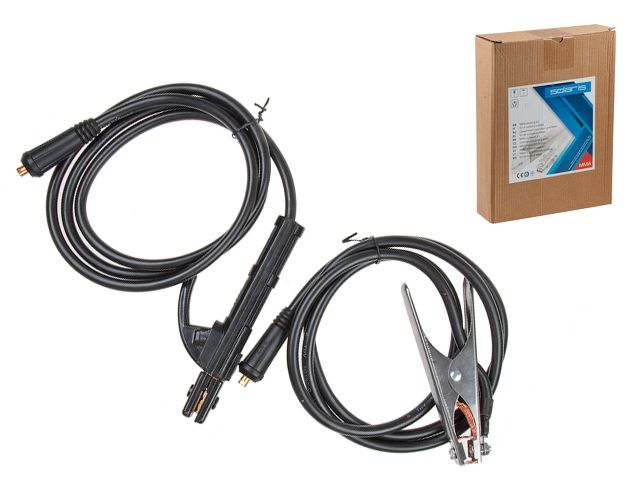 комплект сварочный для mma (до 200а, 2 + 2 м) solaris (разъем 9 мм (тип 10-25)) wa-4210 от BTSprom.by