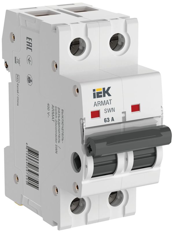 выключатель-разъединитель swn 2п 63а armat iek ar-swn-2-063 от BTSprom.by